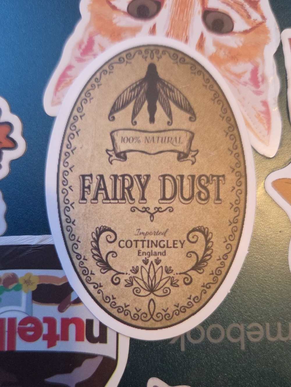 Fairy Dust Sticker - Gold Decorative Label